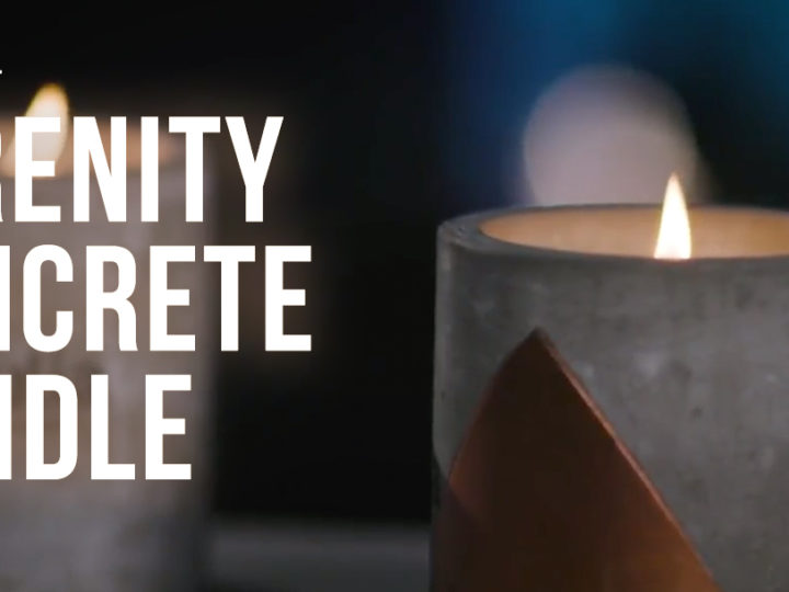 New Product | Branded Serenity Concrete Candle